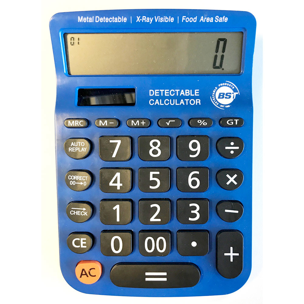 Metal Detectable Desktop Calculator | UK Manufacturer | SYSPAL | UK