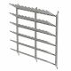 36 pair wall mounted boot rack