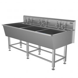 Triple Bowl Stainless Steel Belfast Utility Sink