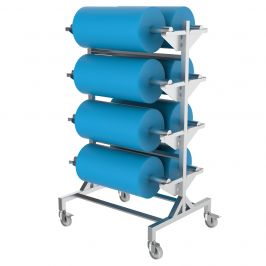 Reel Storage Trolley - Blue Reels