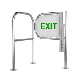 Exit Barrier with exit sign closed