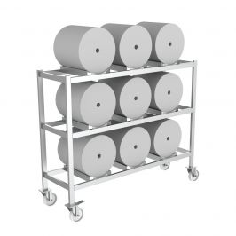 3 x 3 Film Reel Storage Trolley