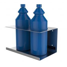 Wall Mounted Bottle Holder - Double Holder