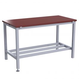 HDP Topped Table - Aluminium Underframe