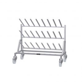 Mobile Single Sided Boot Rack - 12 Pairs