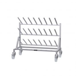 Mobile Single Sided Boot Rack - 12 Pairs