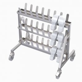 Mobile Double Sided Shoe Rack 24 pair