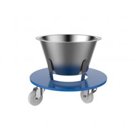 Mobile Kick Dolly with Bowl