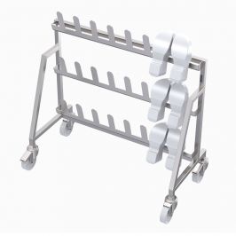 Single Sided Mobile Shoe Rack 12 pair