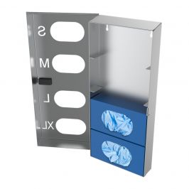 Four Compartment Glove Dispenser - 4 x 1 Stacked