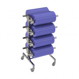 Stainless Steel Pastry Pin Storage Trolleys